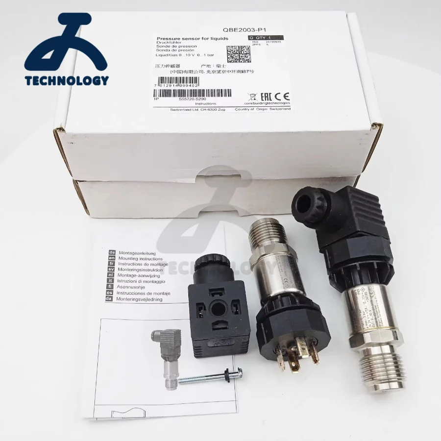 QBE2003-P10 0-10bar QBE2003-P16 0-16bar QBE2003-P25 0-25bar QBE2003-P40 0-40bar QBE2003-P60 0-60bar Pressure sensor for liqulds