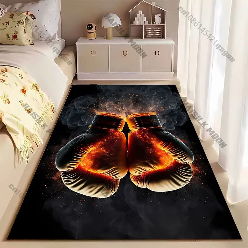Fiery confrontation strength power energy carpet Yoga living room room decor children's crawling mat doormat area rug
