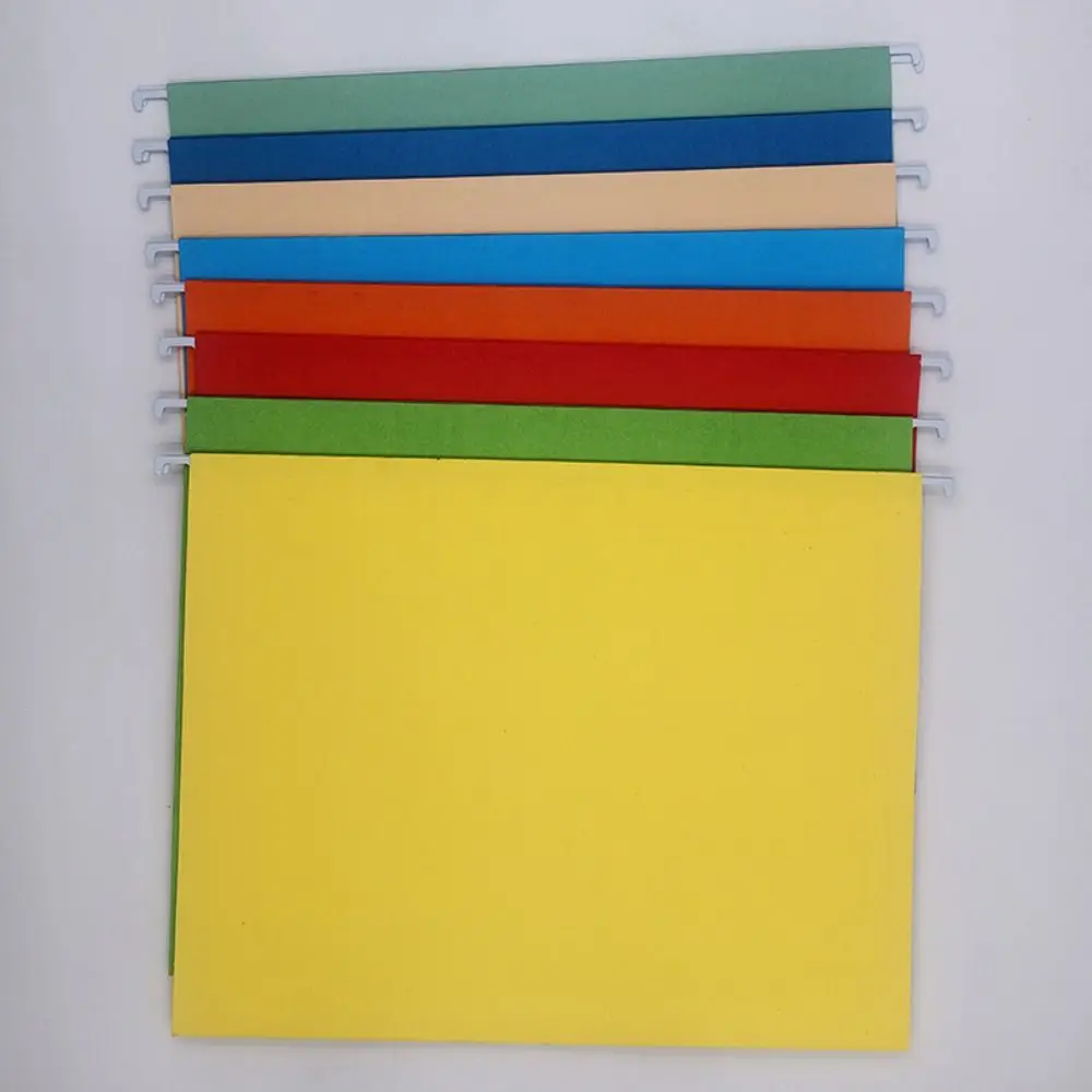 A4/FC/US Letter Size A4 File Folder Paper Material Suspended Type Office File Clip Hanging File Folders File Organization