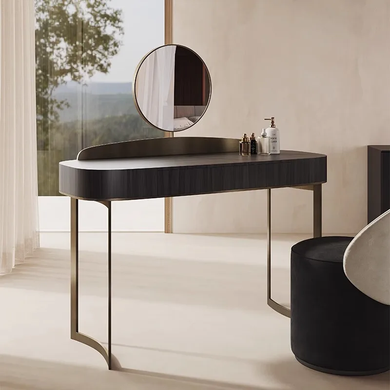 دراسة طاولة الزينة الحديثة مستحضرات التجميل الأوروبية كرسي الأظافر ماكياج خلع الملابس الجدول فتاة رخيصة الجمال الخشب Penteadeira الأثاث