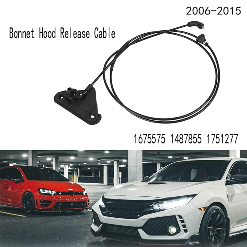 Cabo de liberação do capô do automóvel, fio de liberação do capô para ford mondeo s-max galaxy 2006-2015 1675575 1487855 1751277, automóvel ho