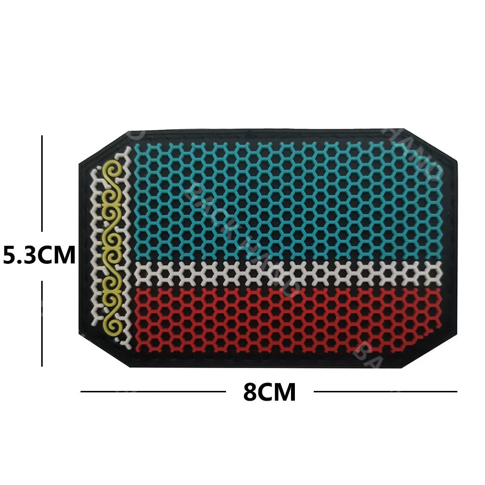 Chechnya PVC Patch Embroidery Tactical Badges Emblem Hook Patches Backpack Military Patches Clothes Stickers Morale Badge