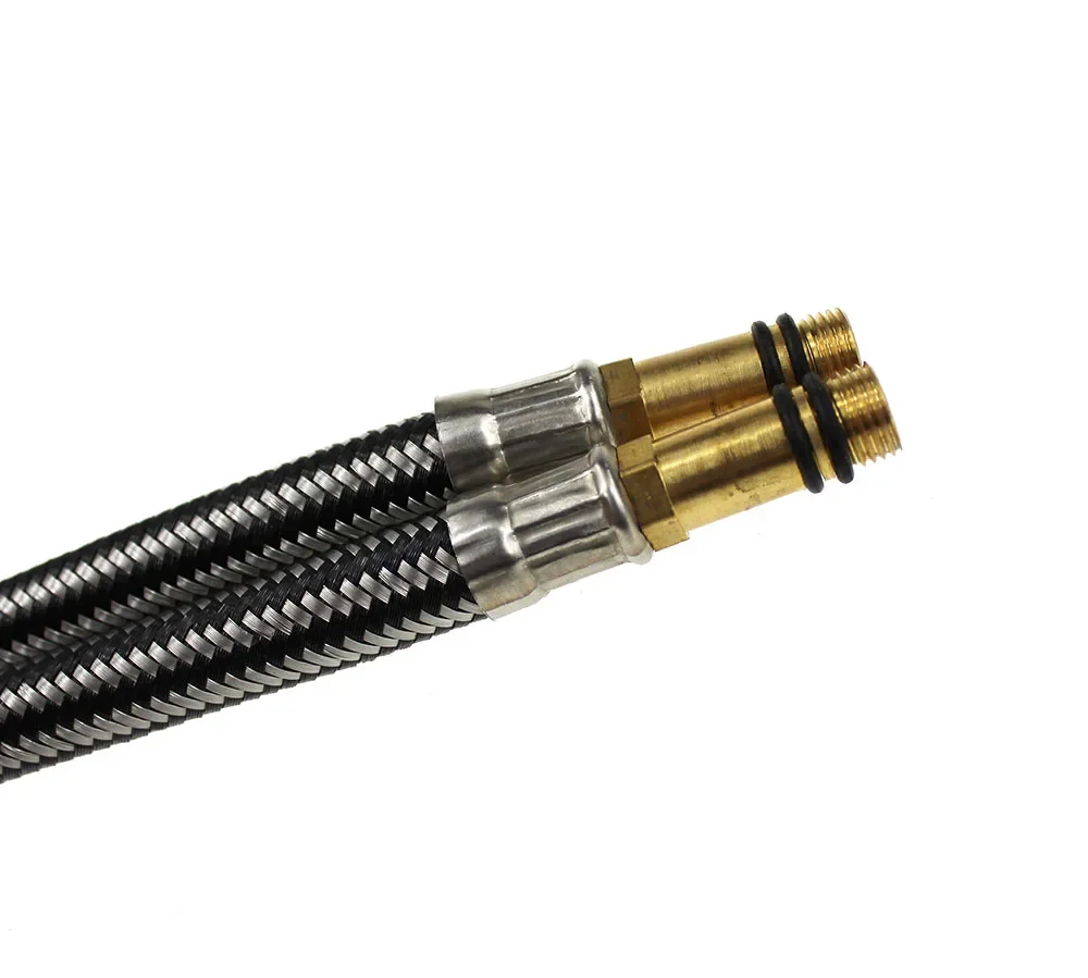 2 pz di G1/2 600mm In Acciaio Inox Flessibile miscelatore freddo/caldo Rubinetto di Alimentazione Dell'acqua 4 ''Tubi di 60 cm Spedizione Gratuita
