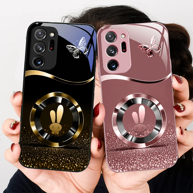 

Circle Butterfly Rabbit For Samsung A 01 02 03 Core 04 05 06 10 12 13 14 5G 15 16 M02 12 Note 8 9 10 20 glass Ultra phone case