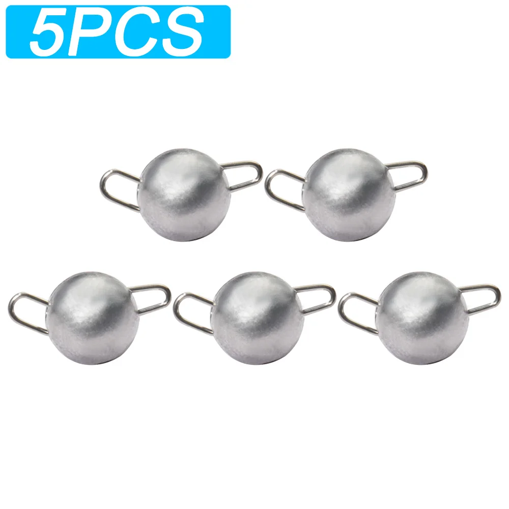 Round Ball Jig Head Sinker with Swivel product image
