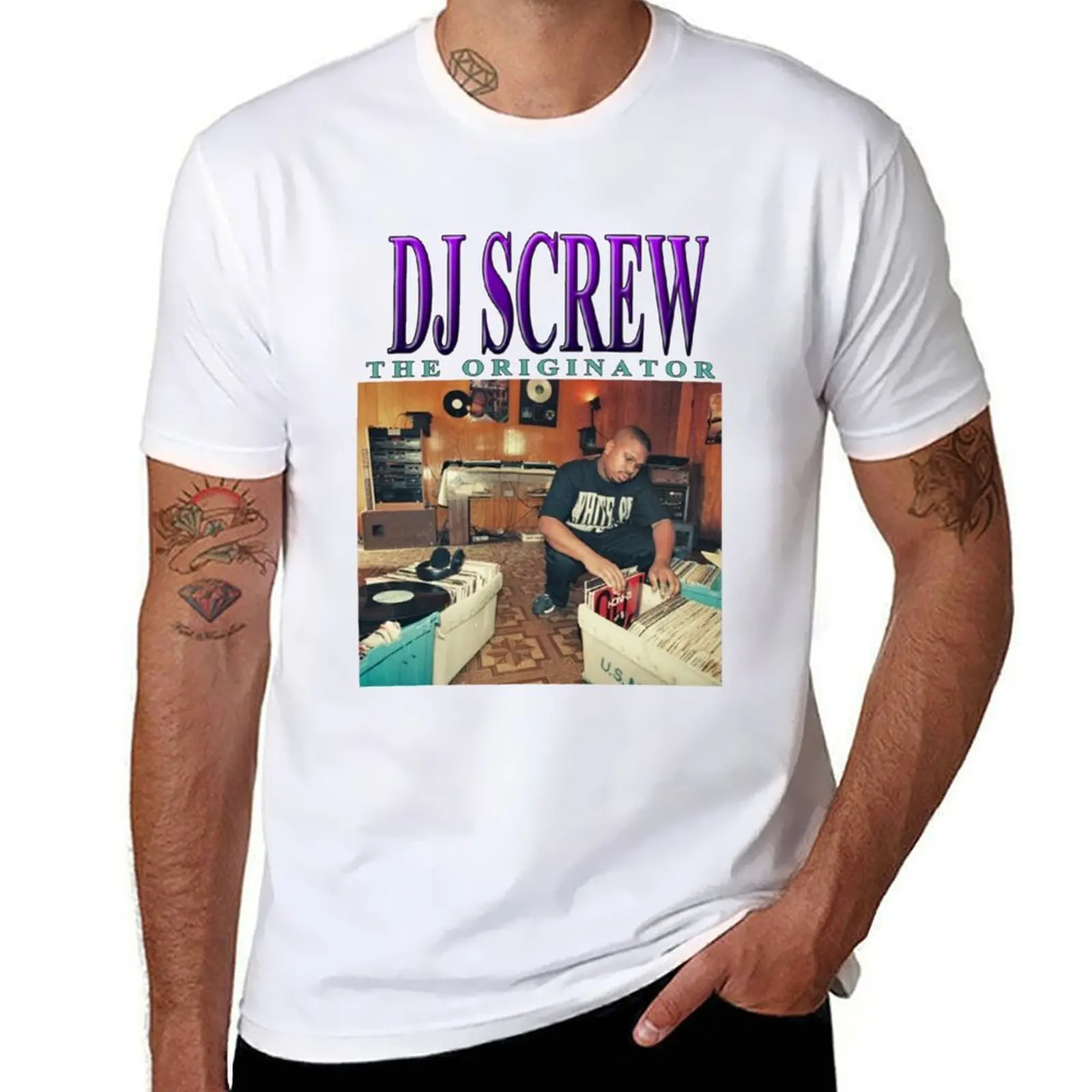 

DJ SCREW // THE ORIGINATOR // R.I.P. // 90S VINTAGE INSPIRED DESIGN T-Shirt t shirt man plain funny t shirts man T-Shirt