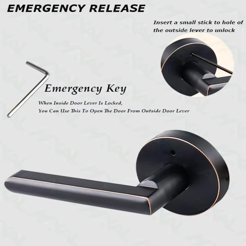2026 Heavy Duty Privacy Door Handle Indoor Tie Rod Lock Door Handle Tubular Lock