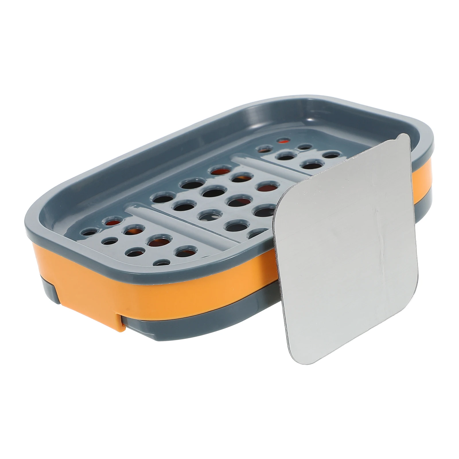 

2pcs Suction Cup Dish Wall Mount No Drill Drainage Holes Bar Soap Holder For Shower Bathroom Kitchen Office Plastic Soap