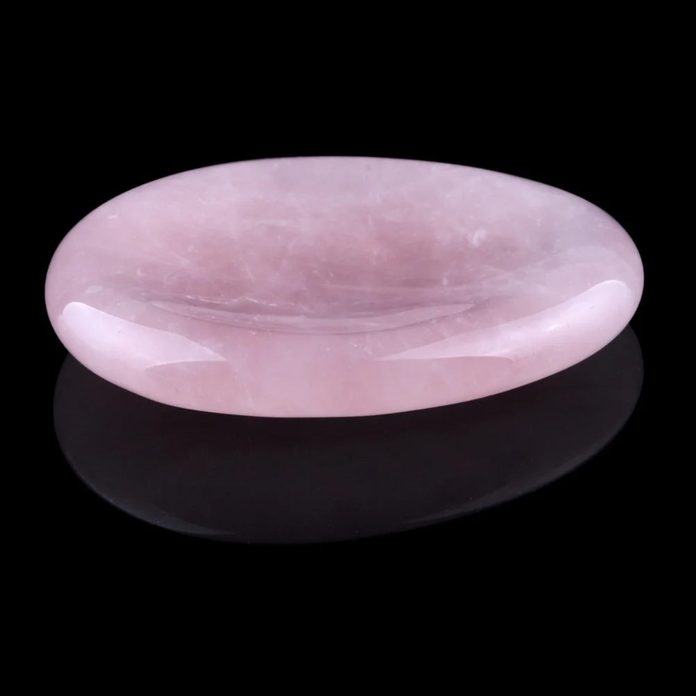 Roze Jade Massagebord Gemakkelijk vast te houden Statische gezichtsnek Terug Spa Care Tool Board Fysiotherapie Massager