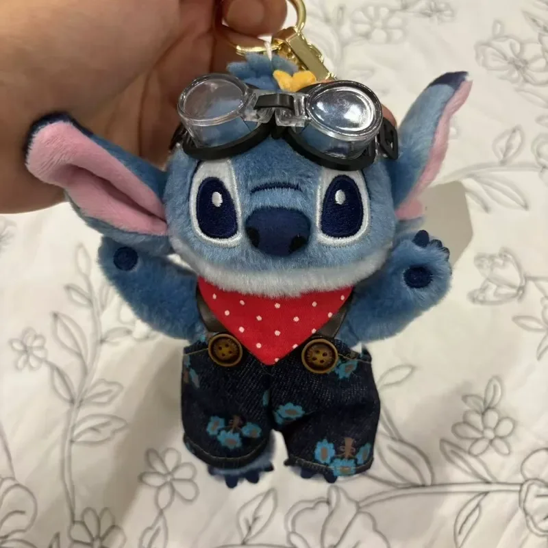 ديزني كارتون ليلو وستيتش Kawaii غرزة أفخم دمية حقيبة قلادة لطيف حقيبة مدرسية معلقة الديكور المفاتيح لعبة لمحبي