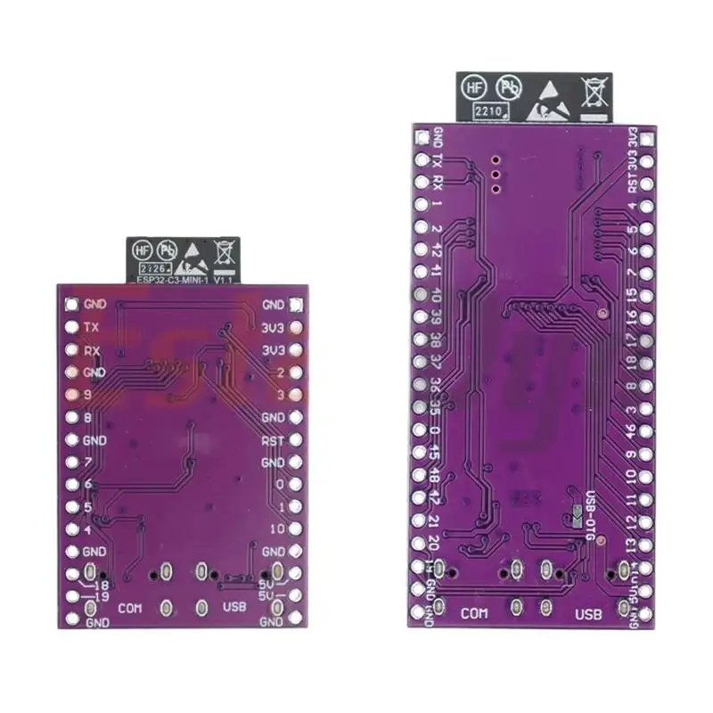 Dual Type-C USB ESP32-C3/S3 AI-C3/AI-S3 Dev Board, 16MB Flash 8MB RAM, IoT WiFi Bluetooth Development Kit Module