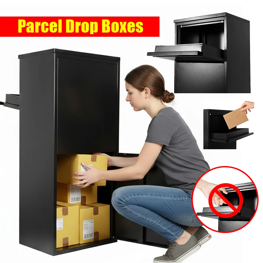 

Anti-Theft Express Cabinet Large Capacity Package Theft Prevention Box Weather Proof for House Porch Curbside