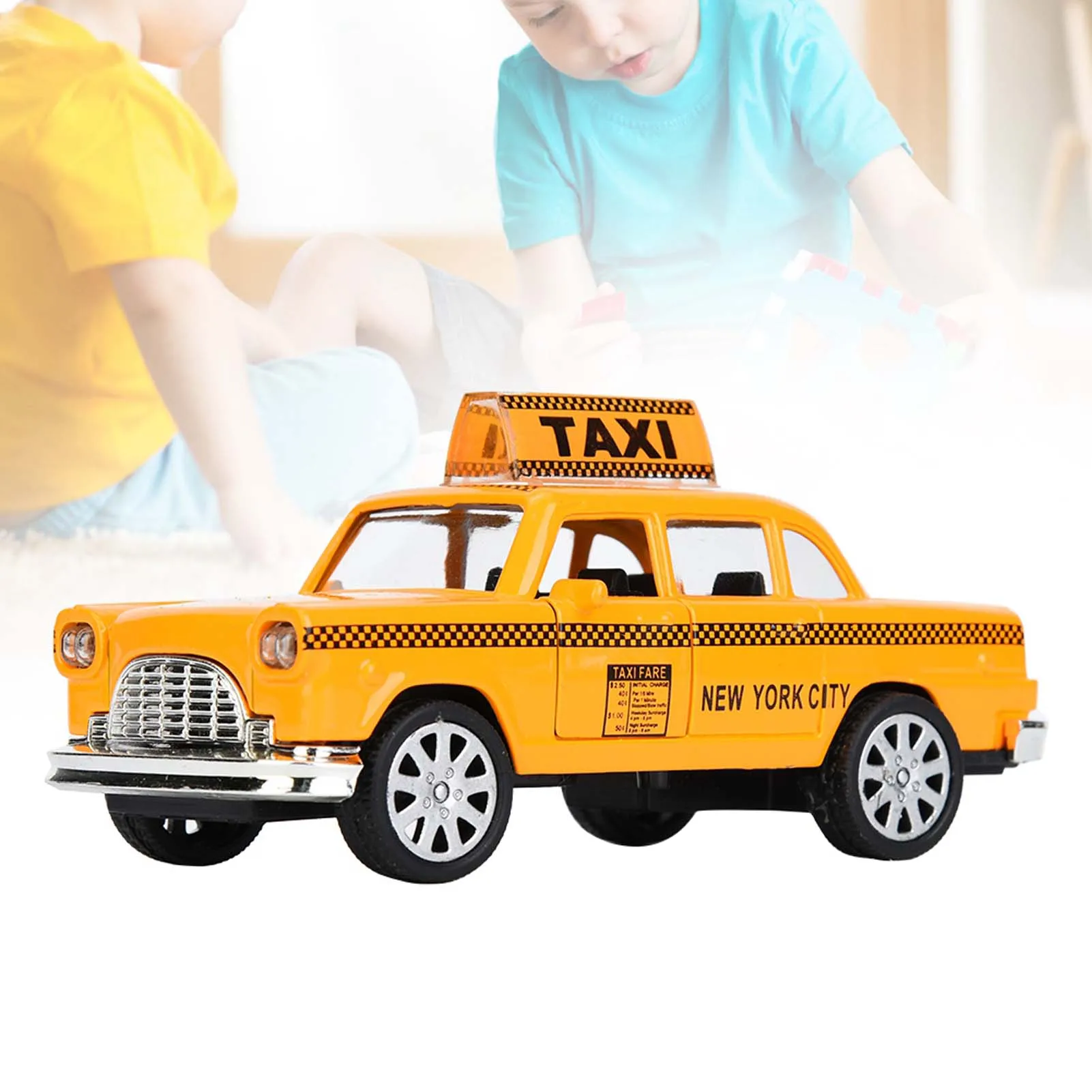 

ZK40 1:32 Alloy Taxi Simulation Vehicle Model Toy for Gift Furniture Decoration Collection