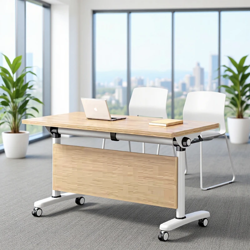 

Organizer Office Desk Reception Wheels Writing Removable Table Folding Accessories Mesa De Escritorio Office Furniture Modern