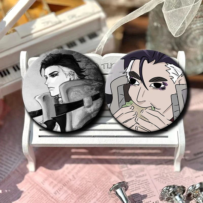 58mm New Cartoon Character Zodyl Button Pin Badge Zodyl Typhon Anime Brooch Creative Badge for Backpack Clothes Decoration Gift