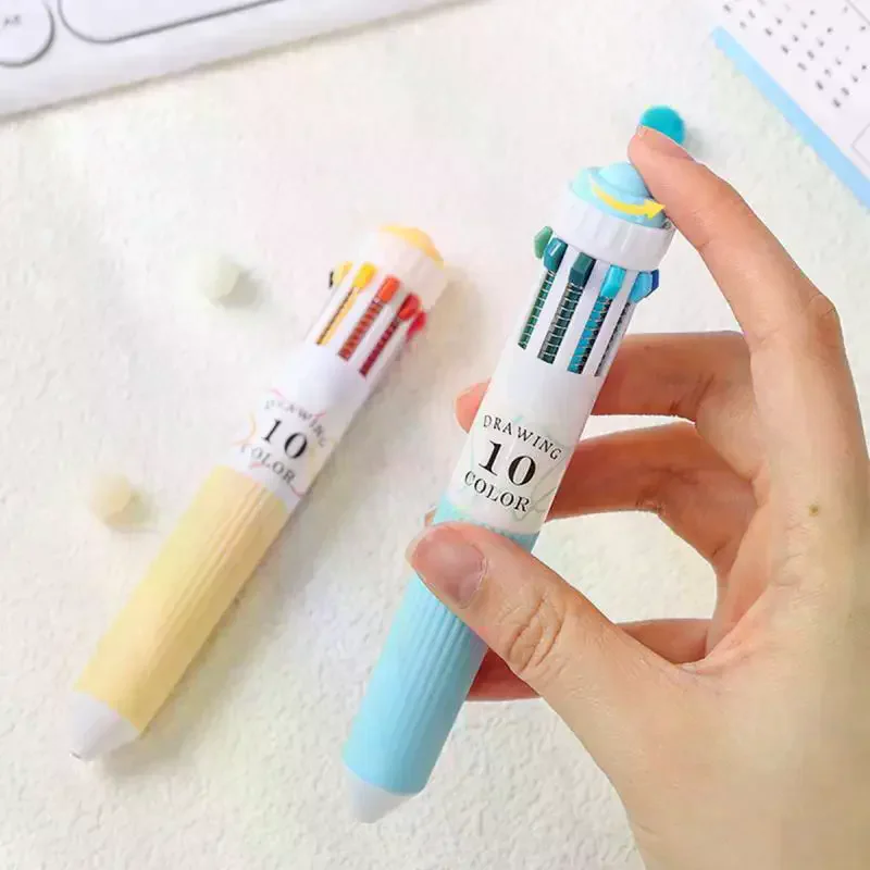 قلم حبر جاف 28 لونًا 0.8 مم قلم كتابة متعدد الألوان للرسم واللوازم المدرسية والقرطاسية