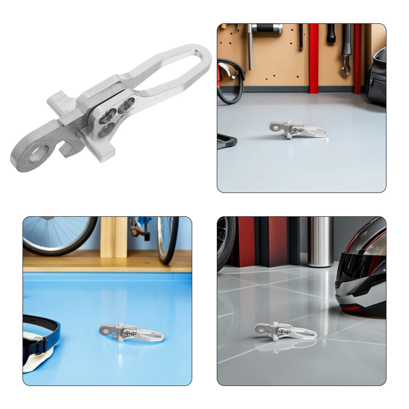 

Folding Car Seat Pole Clip Bike Clamp for Road Bikes Aluminum Alloy Post Clamps Silver