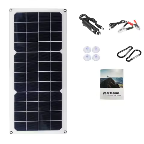 12V 30W Solar Panel Car Van Boat Caravan Trickle Portable Battery Charger Solar Charging Panel Durable