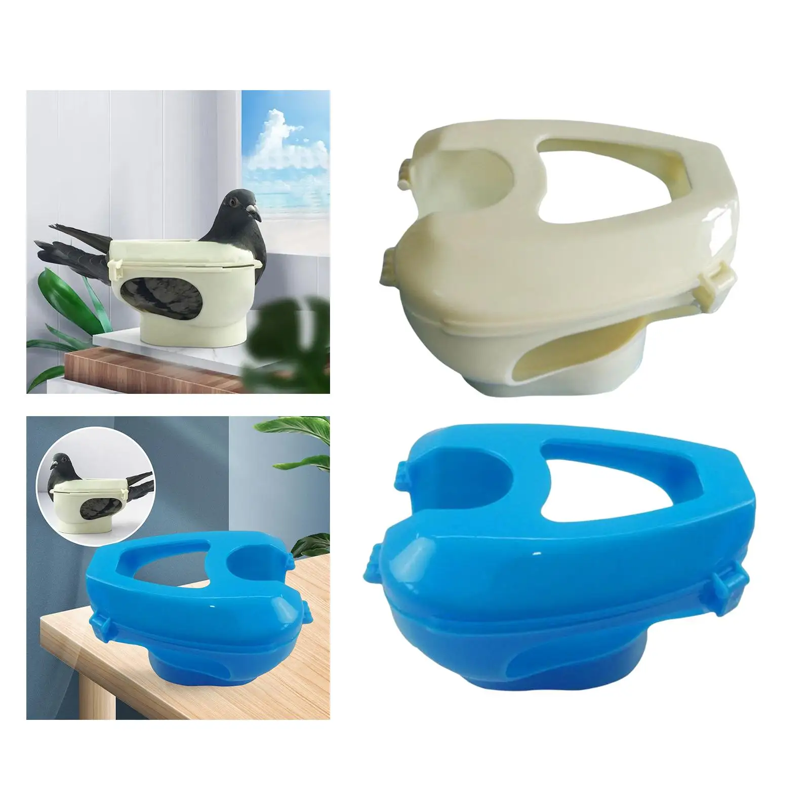 Pigeon Holder Plastic Fixed Rack Training Bird Accessory Feeding Tool for Racing Pigeons Loft Care