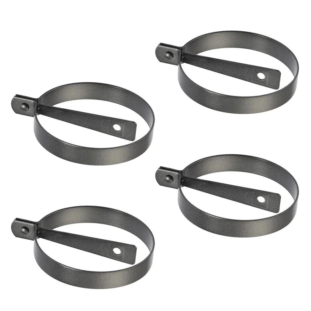 

4Pcs Non-Stick Fried Egg Rings Thickened Cooking Mold Foldable Handle Easy Control for Pancakes Breakfast Sandwiches Egg Mould