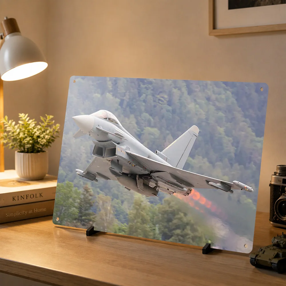 Fighter Jet Take Off Metal Poster Perfect Gift for Fans Lovers Customized Wall Art Metal Sign for Home Decor Room Interior House