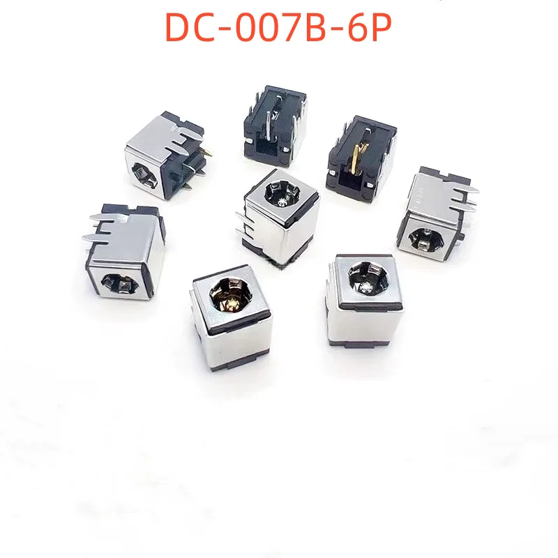

2PCS High Current DC Charging Power Outlet DC-007B 5.5*2.1mm 5.5*2.5mm Bracket Copper For Laptop Power Socket DC007B DC007