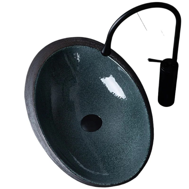 

Креативная модная сценическая художественная раковина, овальная персонализированная раковина для ванной комнаты, балкона