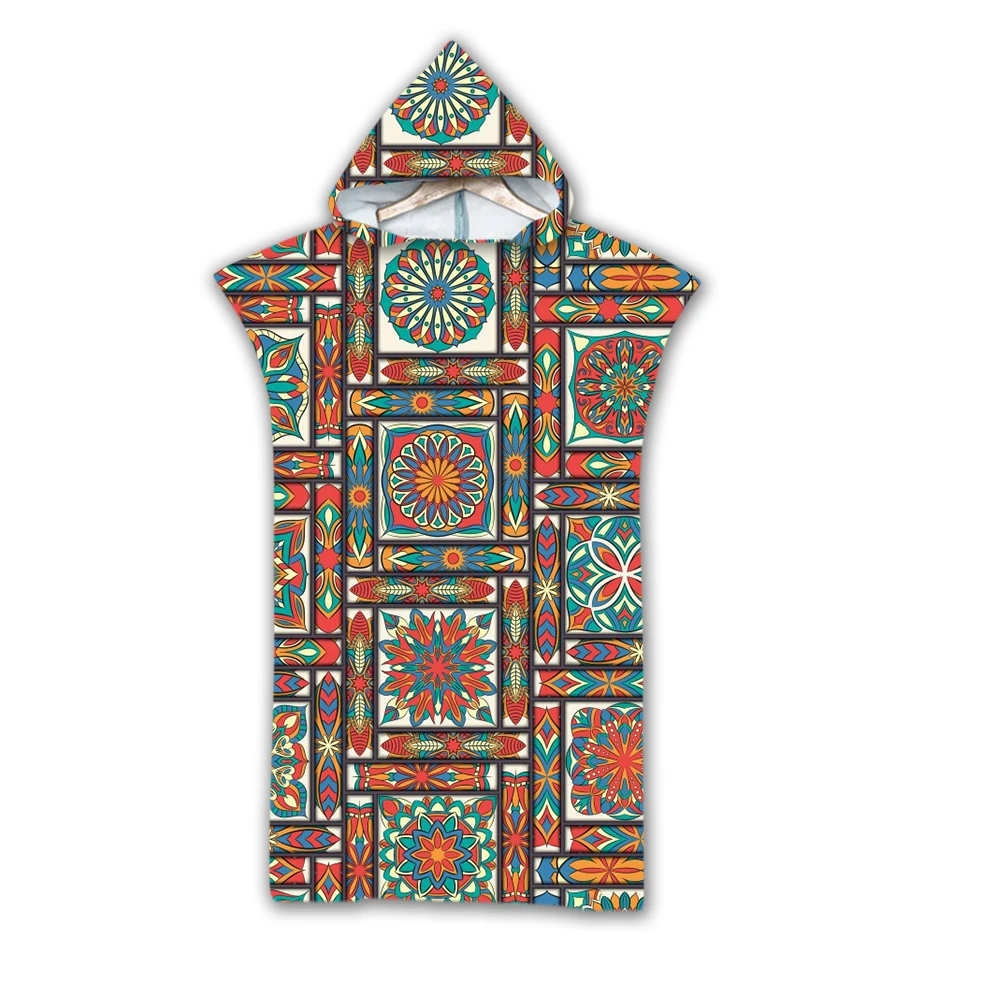 

Bohemian Mandala Hooded Towel Poncho for Men and Women, Adult,Kid,Child,Beach,Swim,Changing Robe,Spa, Surf Gift,Drop Shipping