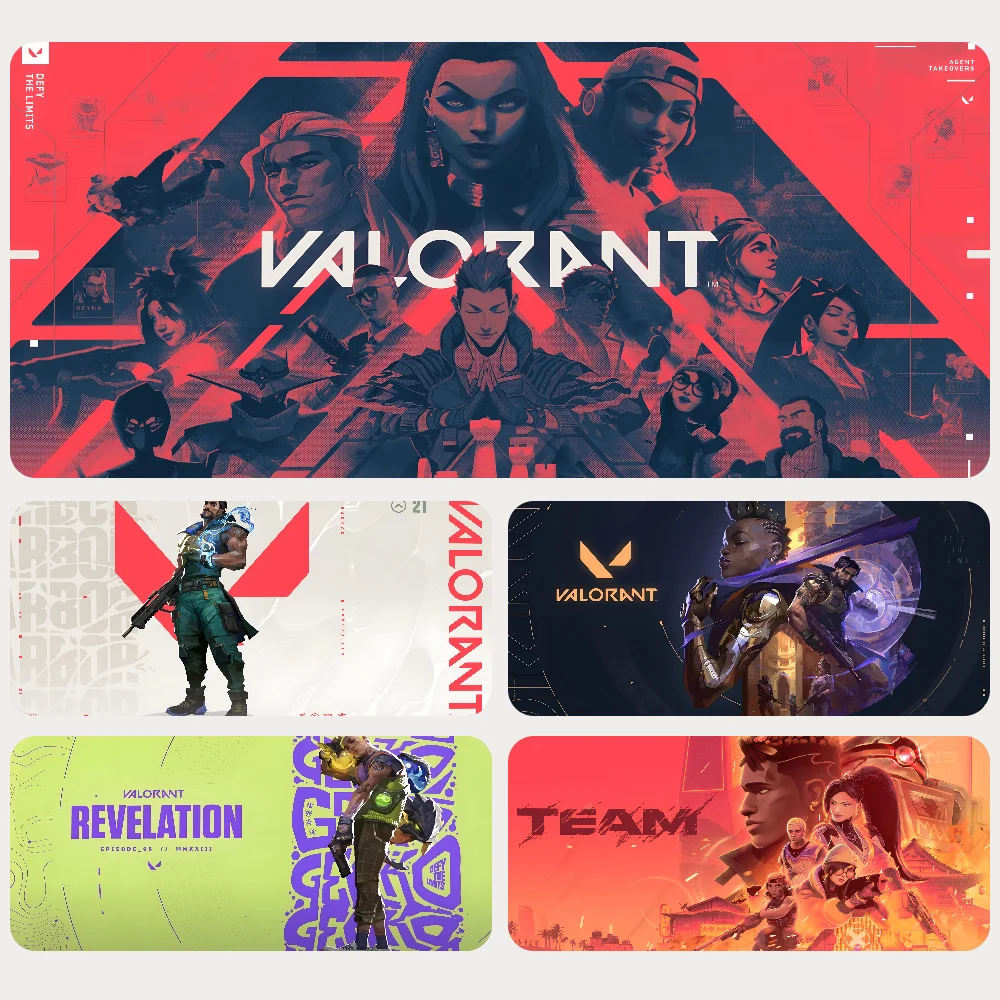 

Valorant Gaming Mousepad Mouse Mat Desk Mat With Pad Gaming Accessories Prime Gaming XXL Keyboard Pad Padding Mat