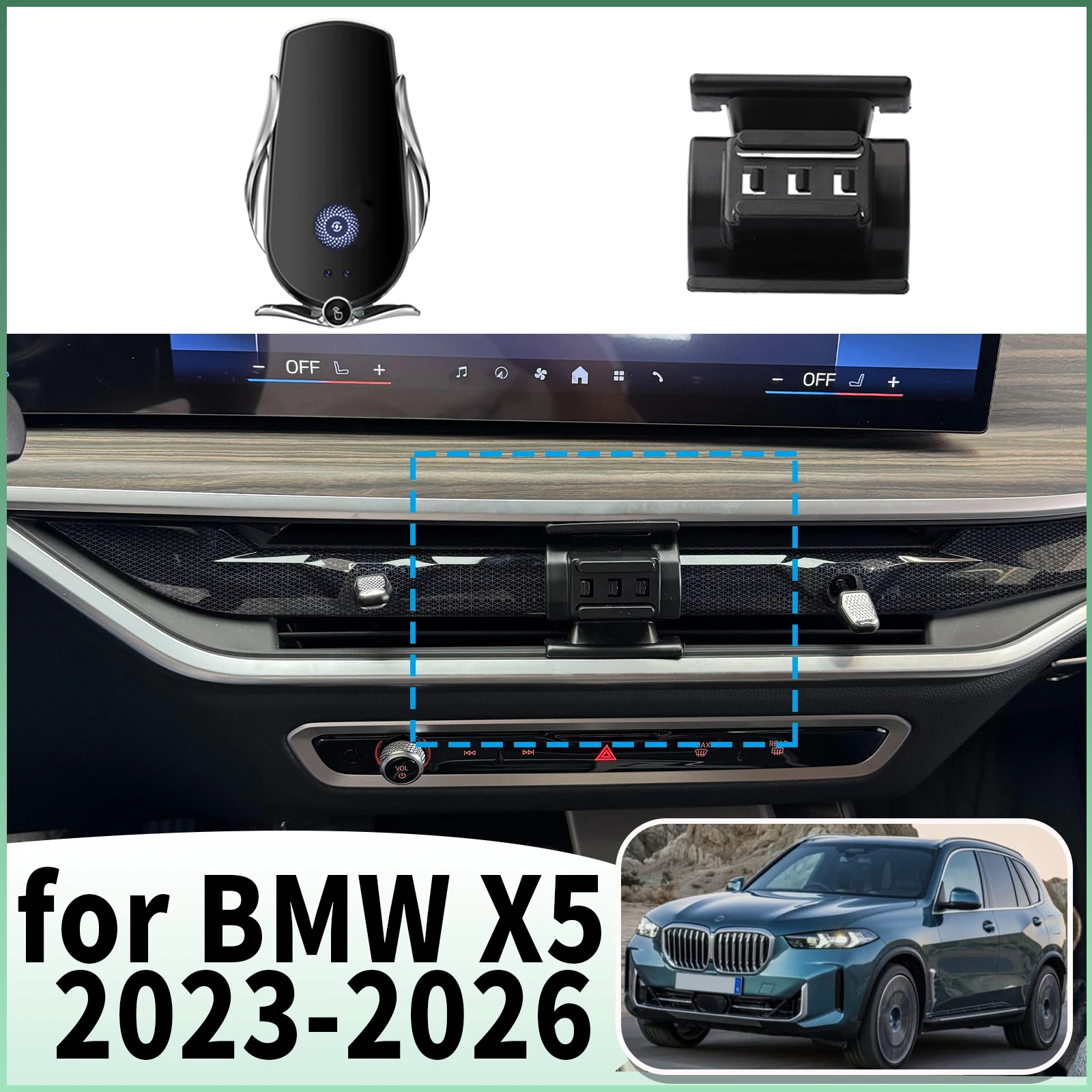 

fit for BMW X5 2023 2024 2025 2026 Specific Dashboard Navigation Phone Holder Mount Design Car​​ accessoires