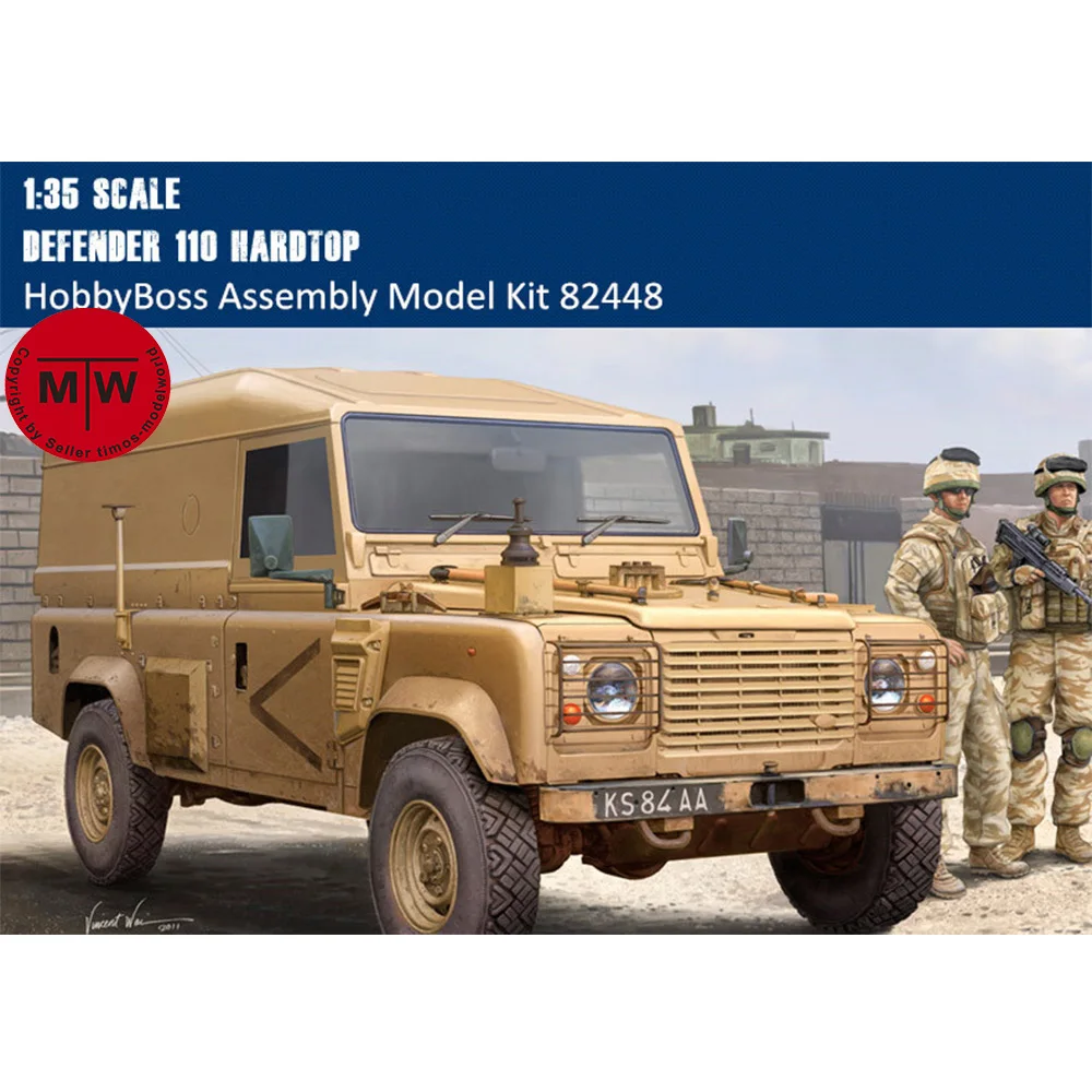 HobbyBoss 82448 1/35 Scale British Defender 110 Hardtop Military Plastic Assembly Model Kits