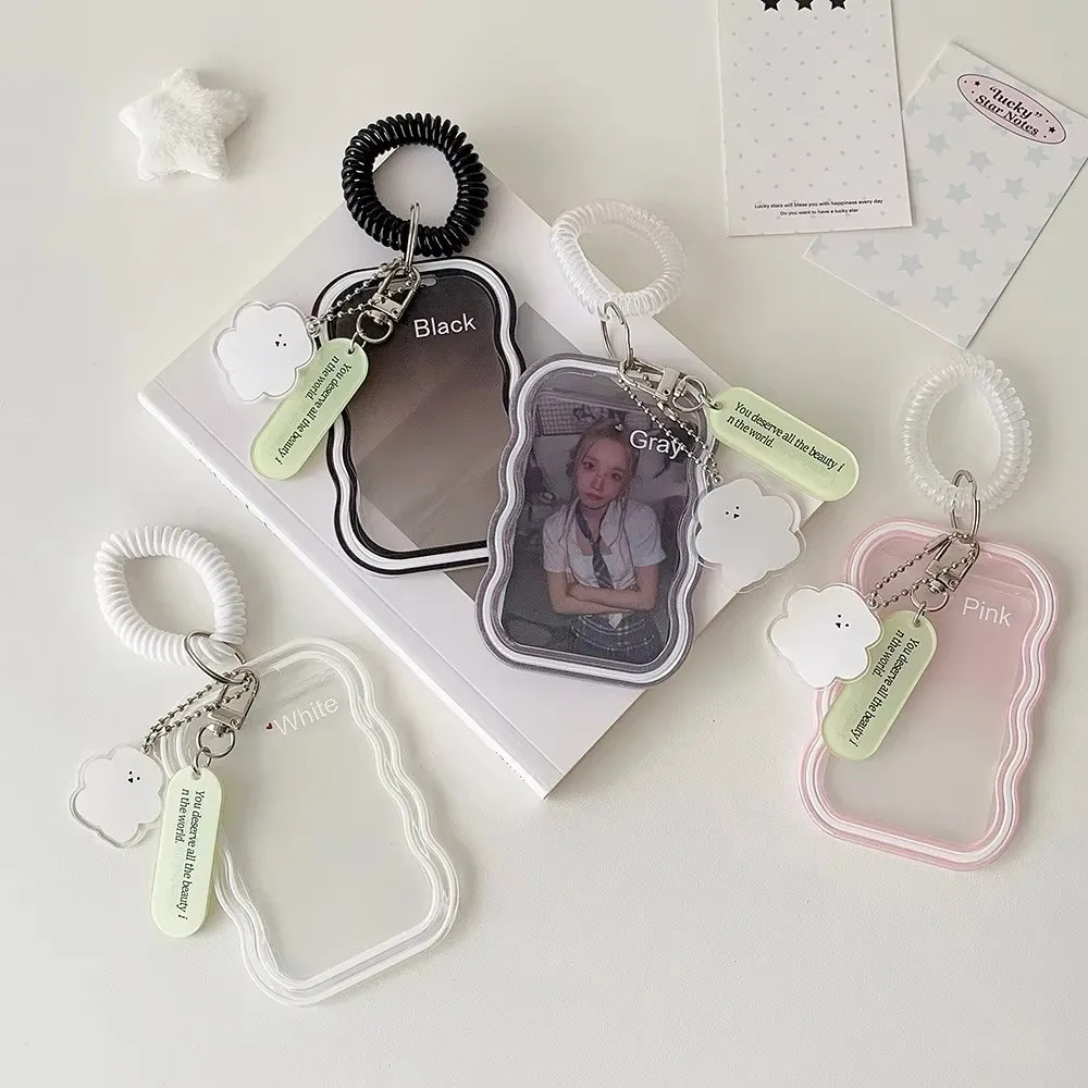 Creative Clear Transparent Card Holder Scratch Resistant Waterproof Campus Card Protector ID Card Protection Transit Pass Holder