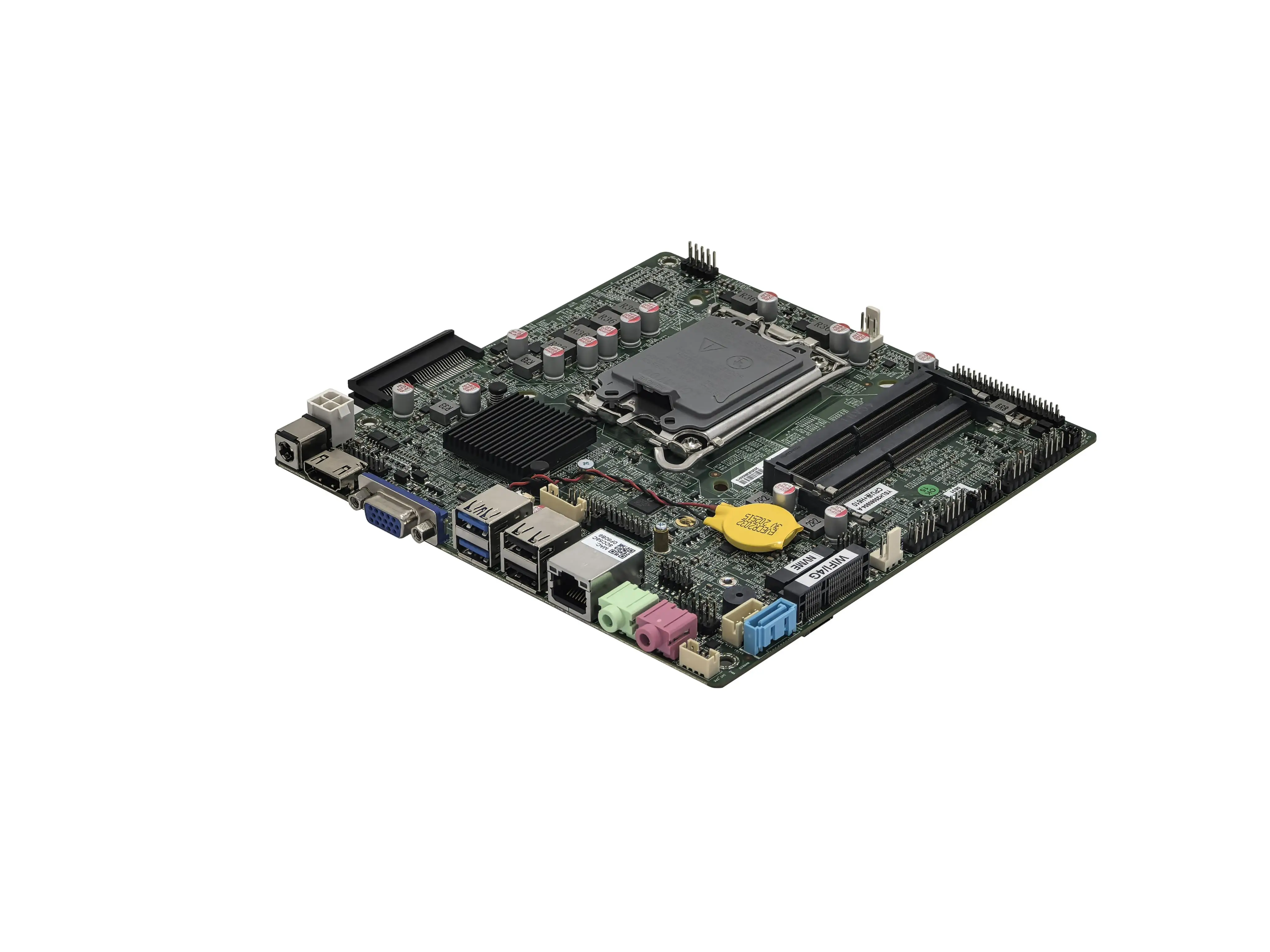 2026 ELSKY H610 Chipset QM6100 Barebone Motherboard Alder Lake I3-12100 I5-12400 I7-12700 13th/14th Gen CPU PCI-E X4