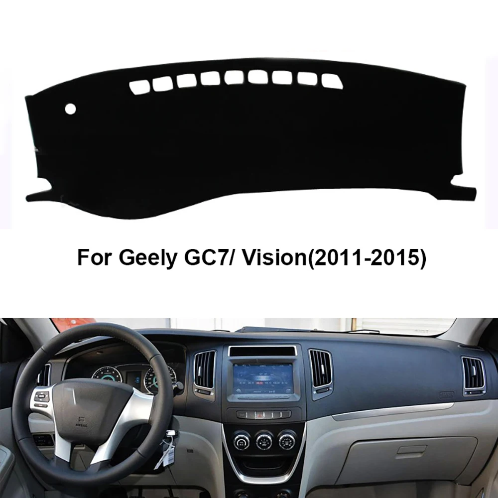 Car Dashboard Cover Pad For Geely GC7/Vision 2011-2015 Sunshade Protector Anti-UV Dash Mats Non-slip Pads Interior