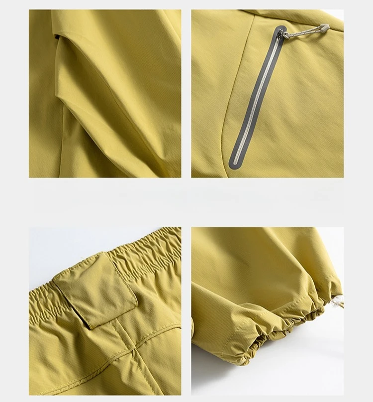 Unisex Wasserdichte Cargohose – Wandelbarer Straight/Jogger-Schnitt, 3D-Schnitt Reflektierende Reißverschlusstaschen, Urban & Leichte Outdoor-Bekleidung – Detail 21