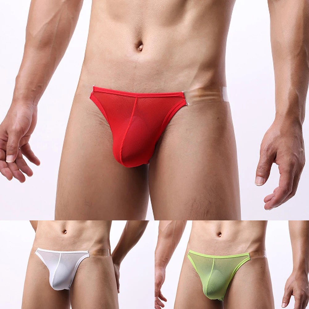 

Men Mesh Breathable Sissy Ultrathin Men's Panties Gay Sissy Pouch G-tring Underpants Men Sexy Tоy Mens Low Rise Briefs Underwear