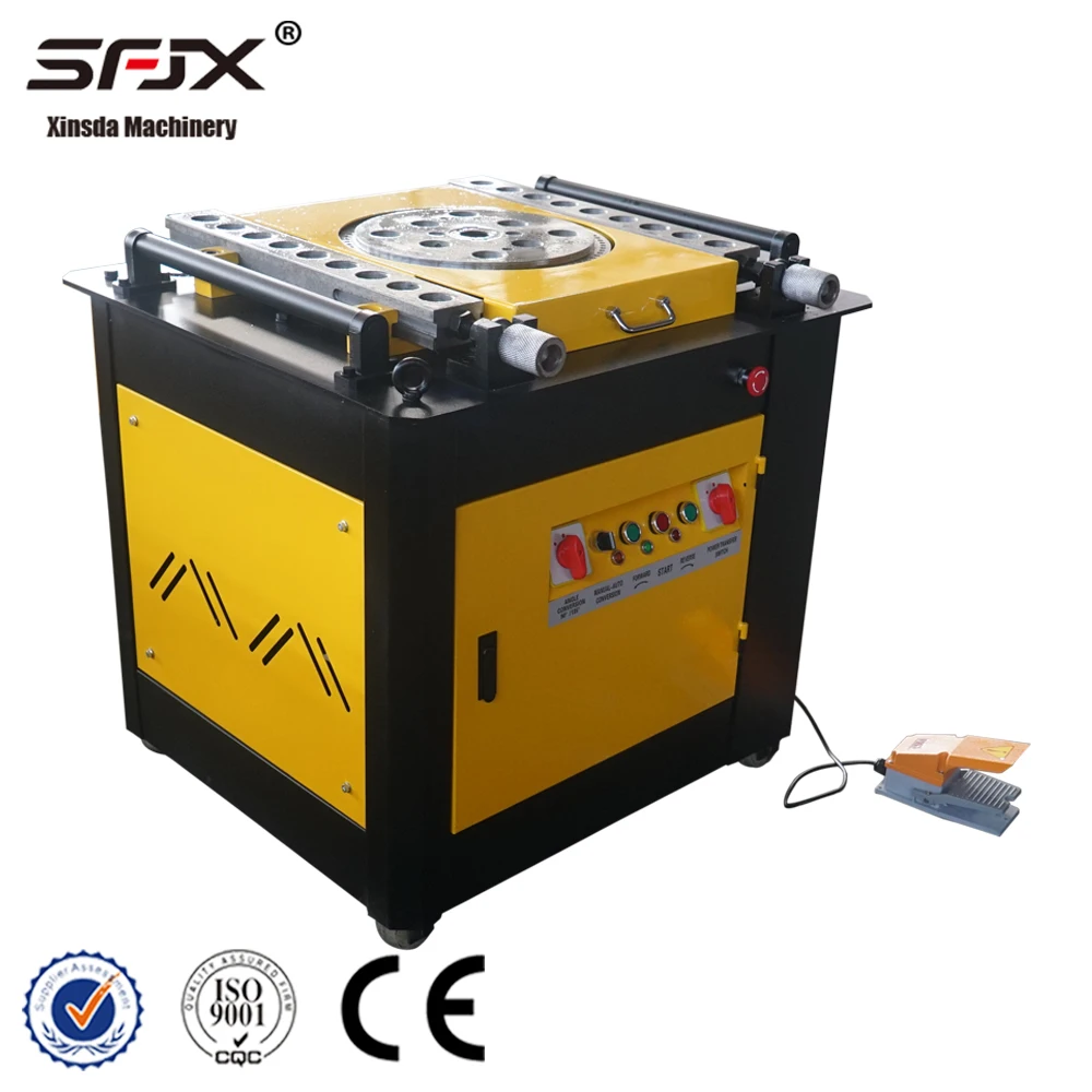 42J 6-40mm Carbon Steel Bar Beading Machine PLC Motor Gear Bearing 0-180 Double Direction Bend 20-30pcs/min 380V Long