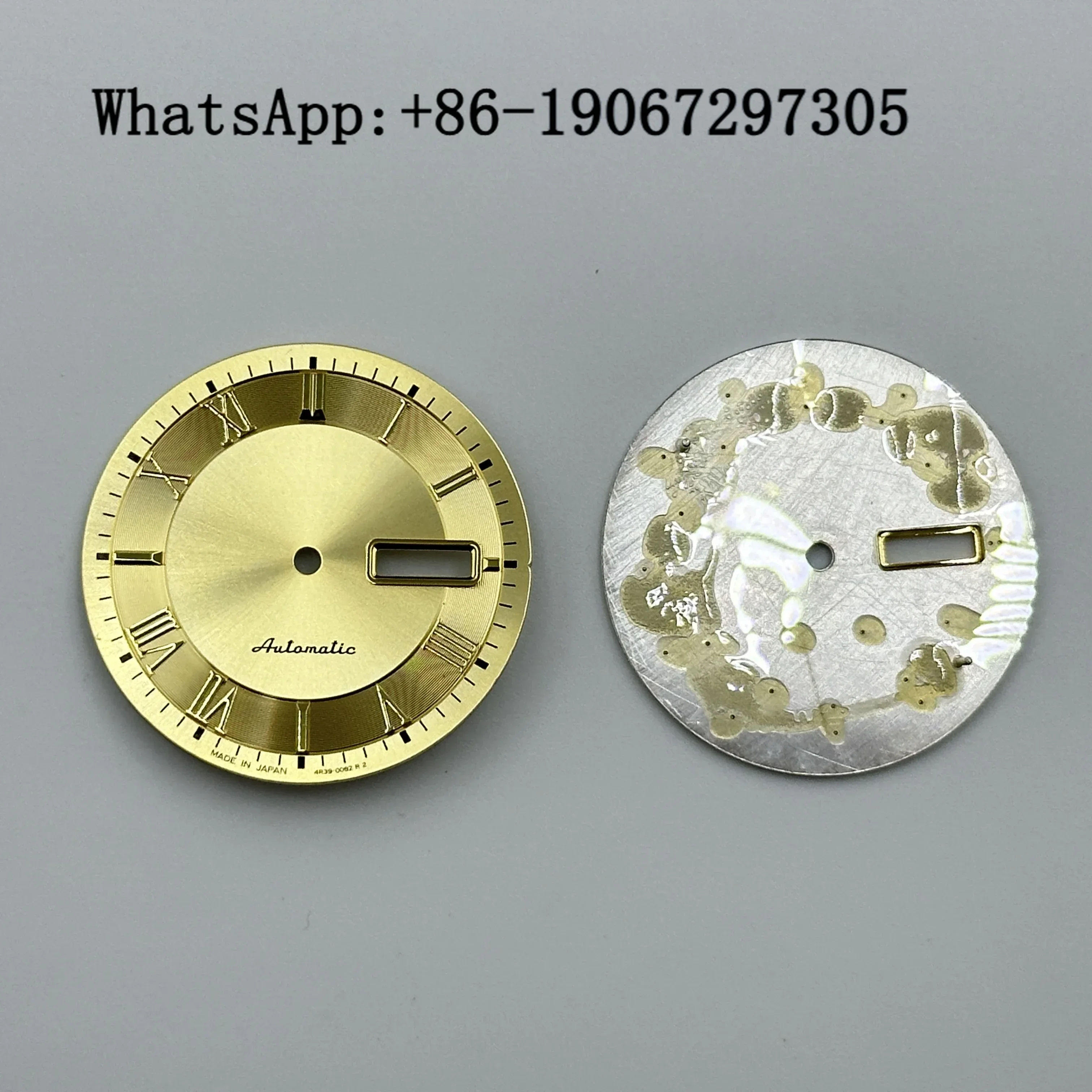 

Циферблат часов с текстурой римских солнечных лучей, подходит для механизма NH35/36, запасные части для двойного окна даты, модные аксессуары