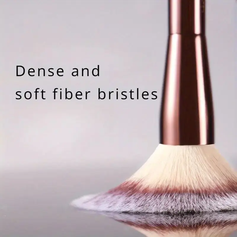 Set di pennelli per trucco a doppia estremità, setole in nylon, manico in metallo, non profumato, tutti i tipi di pelle, asta metallica multifunzionale per lucidare