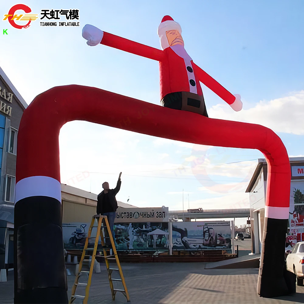 Large Outdoor Inflatable Recreation Inflatable Christmas Arch Gate Commercial Advertising Lovely Inflatable Archway Door