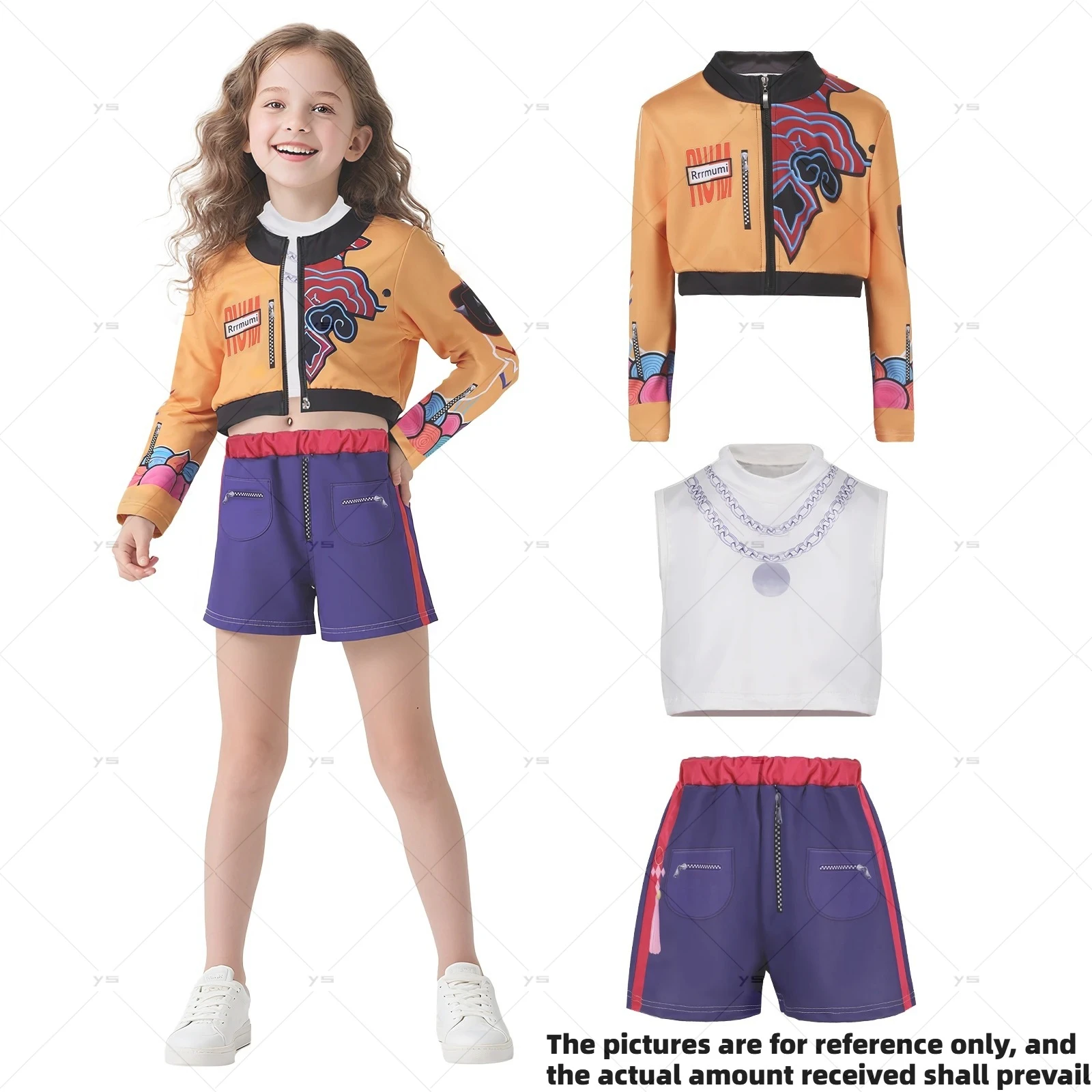 أزياء K-Pop شيطان الصيادين التأثيرية للفتيات زوي ميرا رومي ملابس لعب الأدوار الخيالية Kpop بدلات حفلات الهالوين