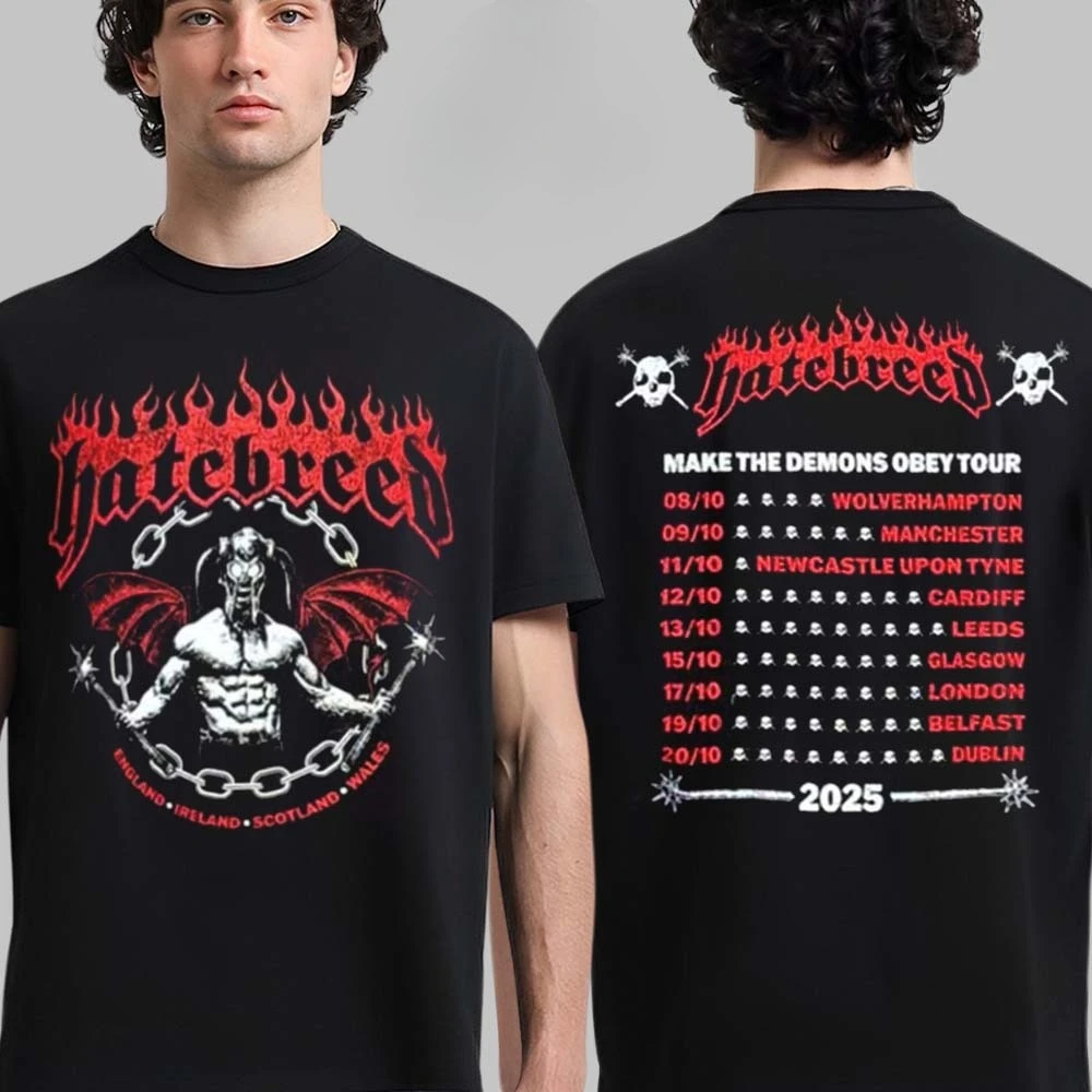 نادر Hatebreed سونيك معبد 2025 أبطال Merch المتشددين مع Hatebreed كل الأشياء ممكنة على الوجهين للجنسين تي شيرت #4