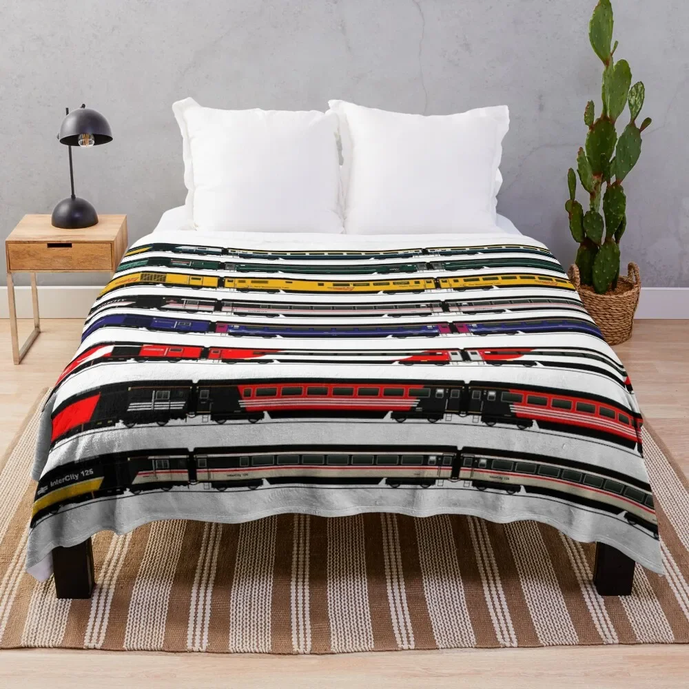 

INTERCITY 125 HST LOCOMOTIVES Throw Blanket Luxury Throw Decorative Throw Blankets