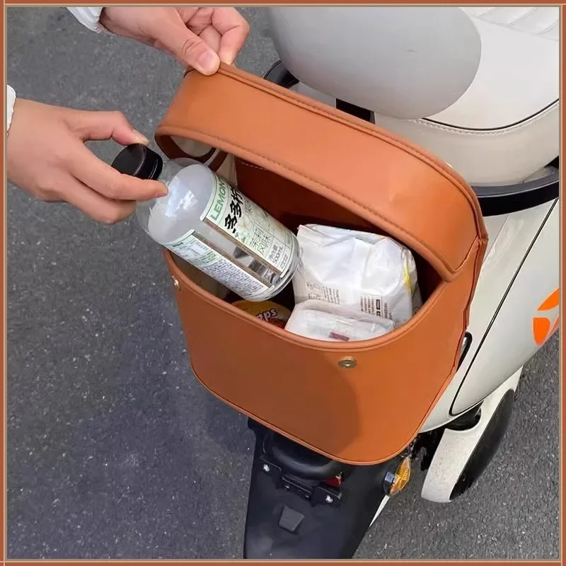 ​ ​ دراجة كهربائية الجبهة حقيبة تخزين مقاومة للماء متعددة الوظائف المقود جذع المنظم سعة كبيرة لملحقات سكوتر E