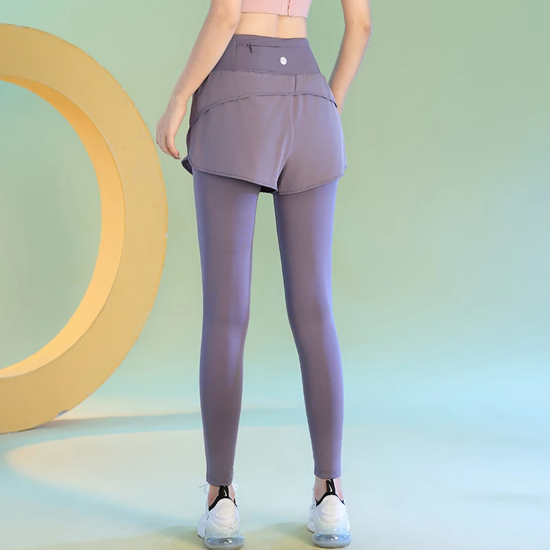 PHIGEER High Waist Yoga Pants For Women Autumn Slim Fit Workout Leggings Sports Trousers Lightweight Sweatpants With Pocket New