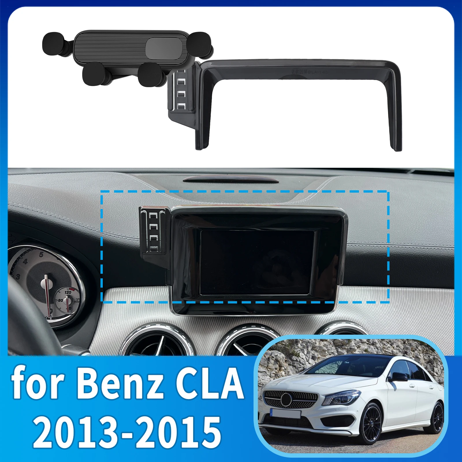 

fit for Mercedes-Benz CLA 2013 2014 2015 Phone Holder, Dashboard Screen Mount Bracket Easy Installation​​ Car accessoires