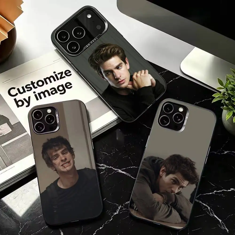 Andrew Garfield Shockproof Silver Protective Phone Cover, Suitable for iPhone 11,12,13,14,15,16,17,Plus,Pro,Mini,Max
