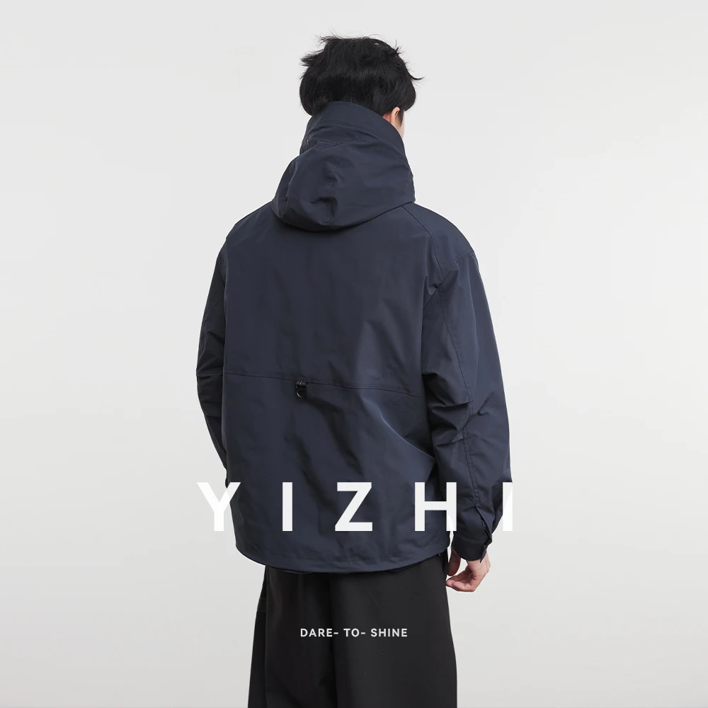 أزياء الرجال ثلاثة في واحد حقيقي قطعتين 90 الأبيض بطة أسفل سترة 2025 شتاء جديد مقنعين يندبروف سترة دافئة