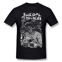 Suicidal Tendencies Print Cotton Funny T Shirts punk Men Fashion Streetwear 2024 New  ﻿