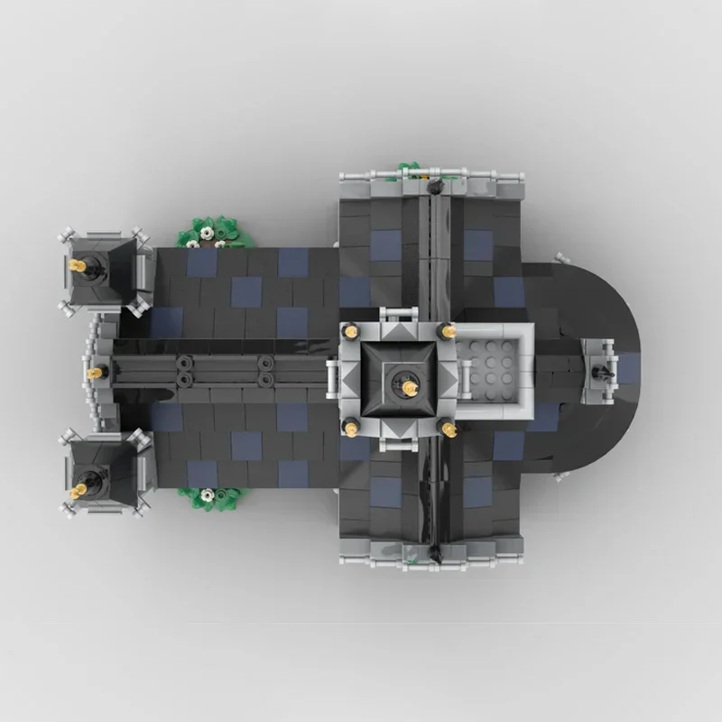 Juego MOC de Iglesia Medieval de 1445 piezas, bloques de arquitectura creativa: gran regalo festivo para todos